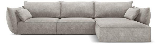 Světle šedá rohová pohovka (pravý roh) Vanda – Mazzini Sofas