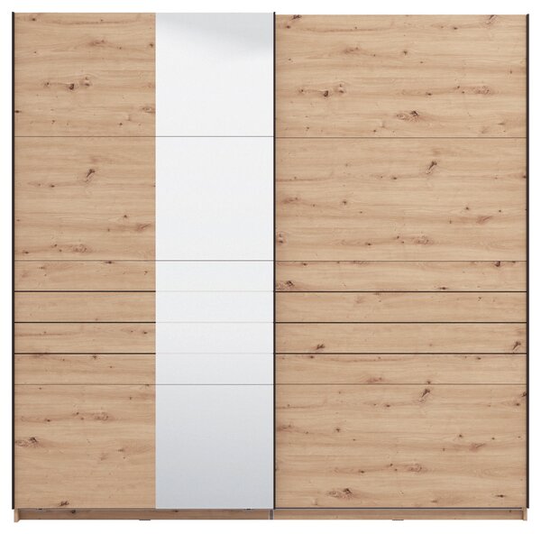 SKŘÍŇ S POSOUVACÍMI DVEŘMI, dub artisan, 220/217,5/61 cm Xora - Šatní skříně