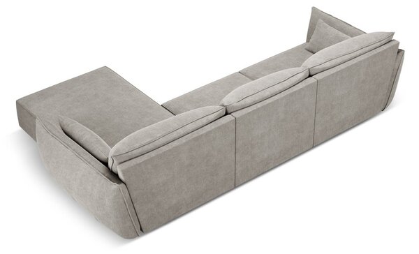 Světle šedá rohová pohovka (pravý roh) Vanda – Mazzini Sofas