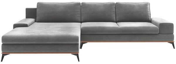-25 % Dny MOMENTI– Windsor & Co Sametová rozkládací pohovka Astre 315 cm, levá