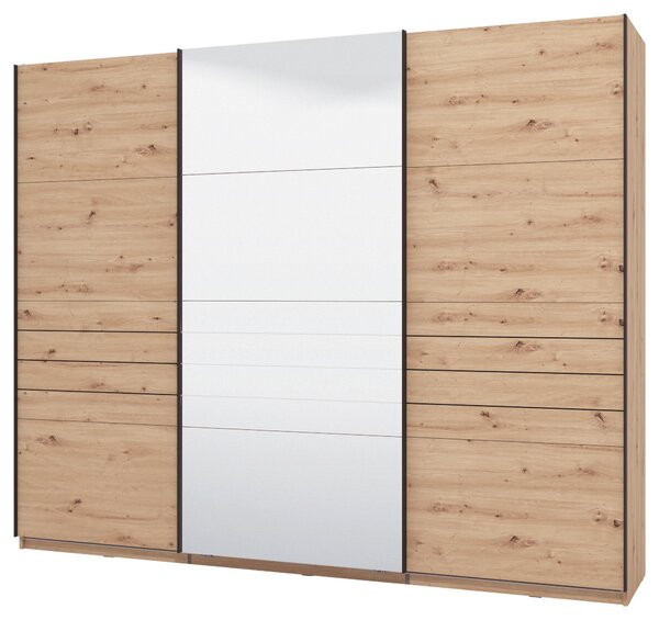 SKŘÍŇ S POSOUVACÍMI DVEŘMI, dub artisan, 270/217,5/61 cm Xora - Šatní skříně