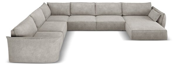 Světle šedá rohová pohovka (levý roh) Vanda – Mazzini Sofas