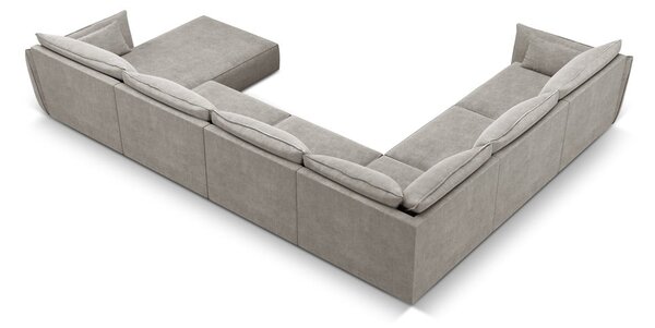 Světle šedá rohová pohovka (levý roh) Vanda – Mazzini Sofas