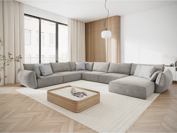 Světle šedá rohová pohovka (levý roh) Vanda – Mazzini Sofas