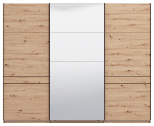 SKŘÍŇ S POSOUVACÍMI DVEŘMI, dub artisan, 270/217,5/61 cm Xora - Šatní skříně