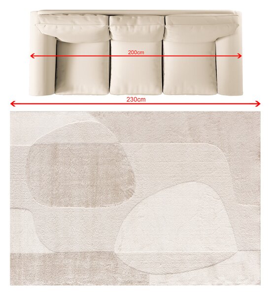 Koberec Mirelo cream/beige 160x230 cm