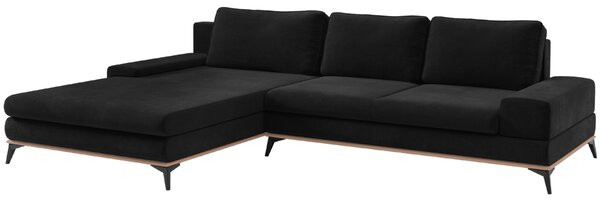 -25 % Dny MOMENTI– Windsor & Co Sametová rozkládací pohovka Astre 315 cm, levá