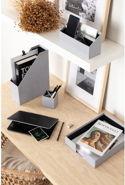 Kartonové organizéry v sadě 4 ks Hugo Canvas Paper Laminate – Bigso