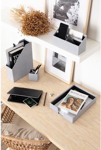 Kartonové organizéry v sadě 4 ks Hugo Canvas Paper Laminate – Bigso