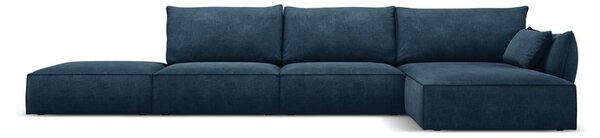 Tmavě modrá rohová pohovka (pravý roh) Vanda – Mazzini Sofas
