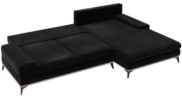 -25 % Dny MOMENTI– Windsor & Co Sametová rozkládací pohovka Astre 315 cm, pravá