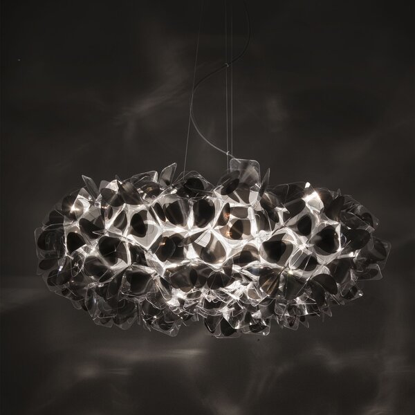 SLAMP CLISL00BNM01B00BLCEU Clizia Mama Non Mama Black Large, designové svítidlo s černým kabelem, 4x12W E27, prům. 78cm