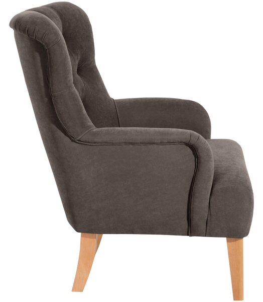 KŘESLO UŠÁK, textil, šedá Max Winzer - Online Only křesla & taburety, Online Only