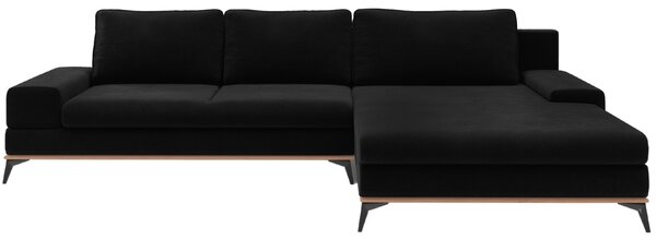 -25 % Dny MOMENTI– Windsor & Co Sametová rozkládací pohovka Astre 315 cm, pravá