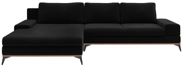 -25 % Dny MOMENTI– Windsor & Co Sametová rozkládací pohovka Astre 315 cm, levá