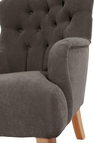 KŘESLO UŠÁK, textil, šedá Max Winzer - Online Only křesla & taburety, Online Only