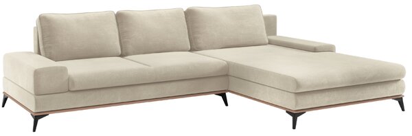 -25 % Dny MOMENTI– Windsor & Co Sametová rozkládací pohovka Astre 315 cm, pravá