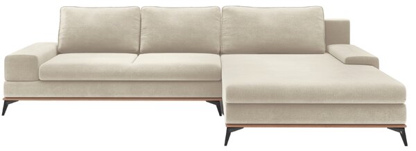 -25 % Dny MOMENTI– Windsor & Co Sametová rozkládací pohovka Astre 315 cm, pravá