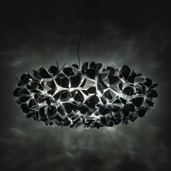 SLAMP CLISXXLBNM01B00BLCEU Clizia Mama Non Mama Black 130, designové svítidlo s černým kabelem, 15x12W E27, prům. 130cm