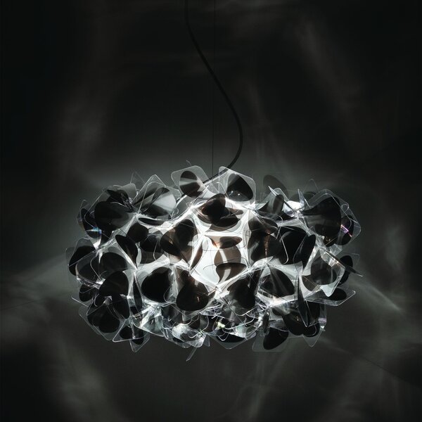 SLAMP CLISS00BNM01B00BLCEU Clizia Mama Non Mama Black Medium, designové svítidlo s černým kabelem, 2x12W E27, prům. 53cm
