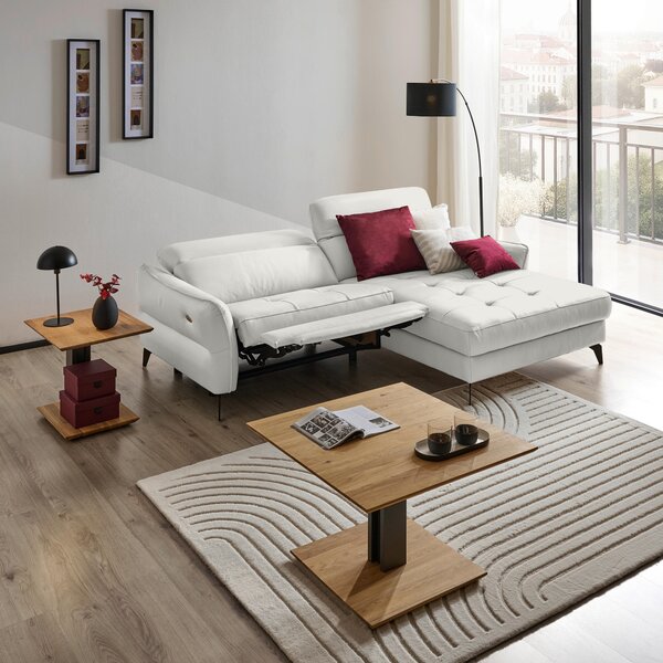 ROHOVÁ SEDAČKA, kůže, krémová Celina Home - Sedací soupravy