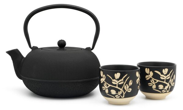 Černá porcelánovo-litinová čajová souprava Sichuan – Bredemeijer