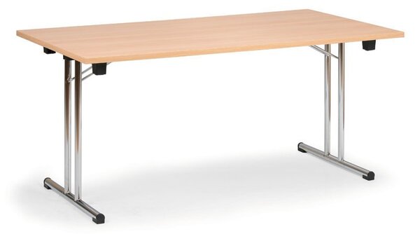 Skládací konferenční stůl FOLD, 140x69 cm, buk