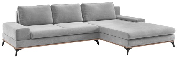-25 % Dny MOMENTI– Windsor & Co Sametová rozkládací pohovka Astre 315 cm, pravá
