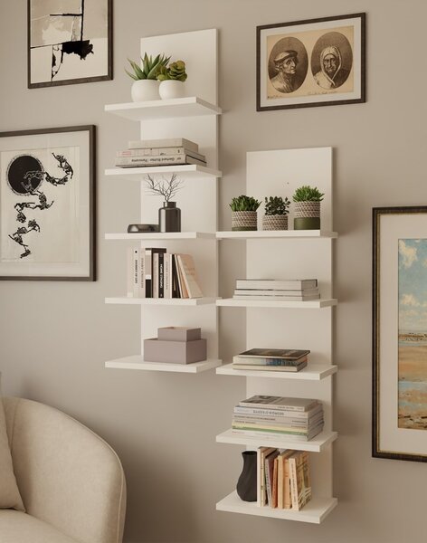 TP Living Nástěnný regál R5P 100 cm bílý