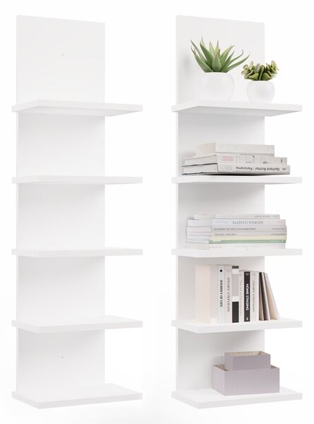 TP Living Nástěnný regál R5P 100 cm bílý