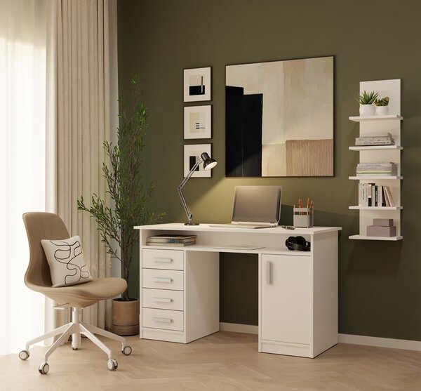TP Living Nástěnný regál R5P 100 cm bílý