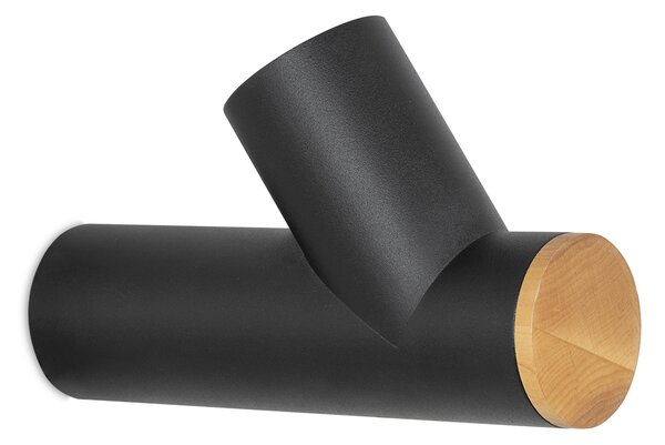 Light for home - Bodové svítidlo 60606 "GLAZE WOOD", 1x35W, GU10, Černá