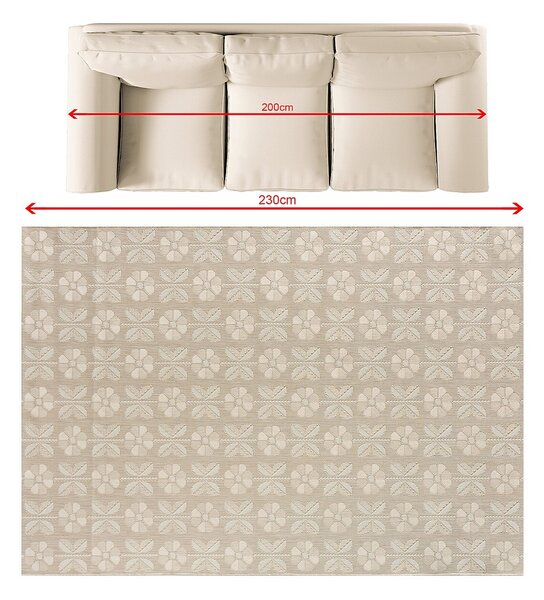 Koberec Liva sand 160x230 cm
