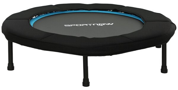 SPORTNOW 102 cm Skládací fitness trampolína s elastickou deskou a ocelovým rámem, neklouzavá s nosností 100 kg pro legové cvičení doma, v kanceláři či
