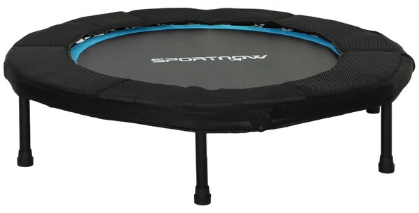 SPORTNOW 102 cm Skládací fitness trampolína s elastickou deskou a ocelovým rámem, neklouzavá s nosností 100 kg pro legové cvičení doma, v kanceláři či