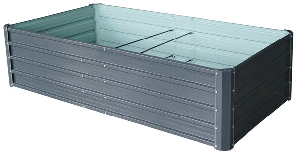 Vyvýšený zahradní záhon BestBerg VZ-800A / 800 l / 180 x 90 x 47 cm / šedá