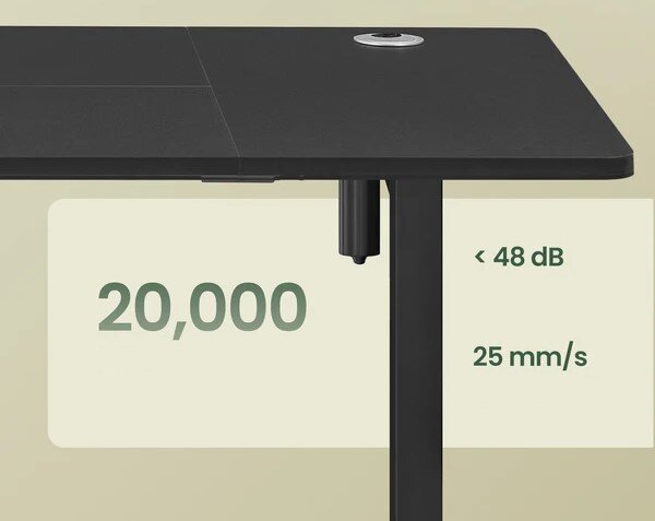 SONGMICS Elektricky nastavitelný psací stůl Vasagle Foral 160 cm černý