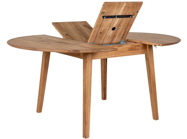 -25 % Dny MOMENTI– Nordic Living Dubový rozkládací jídelní stůl Meta 118 x 118/158 cm
