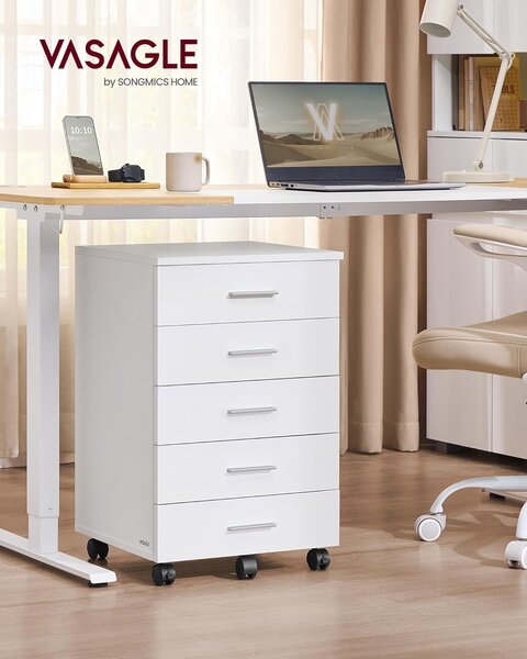 SONGMICS Kancelářský kontejner Vasagle Grigo 42 cm bílý