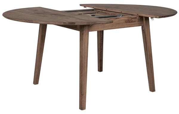 -25 % Dny MOMENTI– Nordic Living Hnědý dubový rozkládací jídelní stůl Meta 118 x 118/158 cm