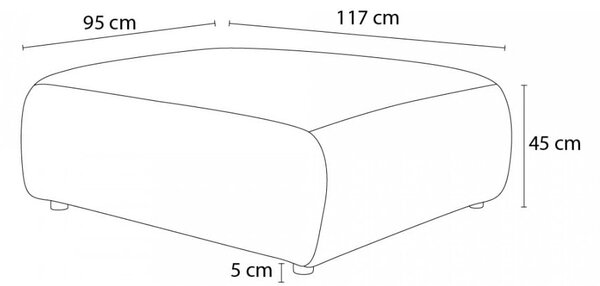 Béžová podnožka Jeanne – Bobochic Paris