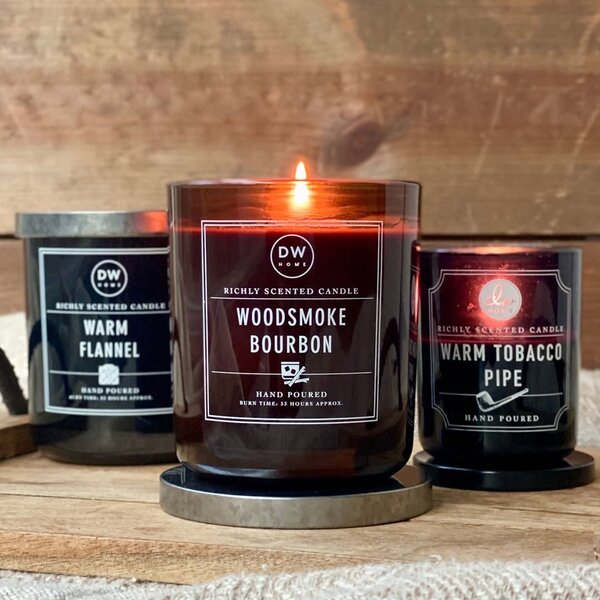 DW HOME Woodsmoke Bourbon Vonná svíčka, 275 g