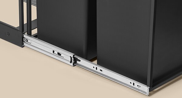 SONGMICS Koš na tříděný odpad Abes 20 l černý