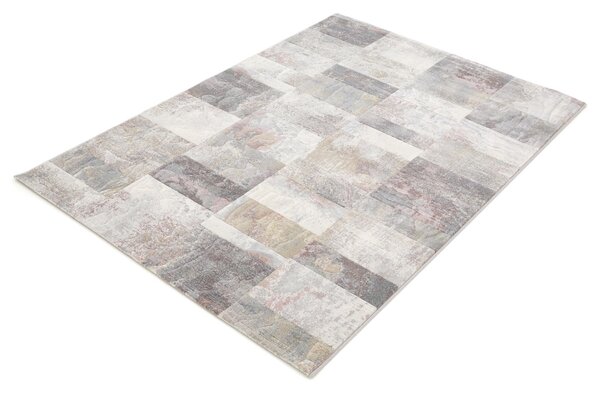 Moderní kusový koberec Ragolle Argentum 63440 4747 šedý krémový Rozměr: 80x150 cm
