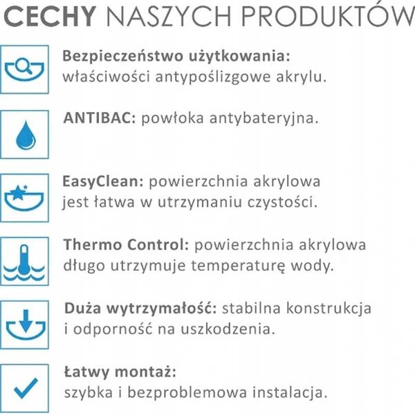 BPS-koupelny Volně stojící akrylátová vana CESANA 518A P WH 150x75 bílá, odtokový komplet bílý lesklý