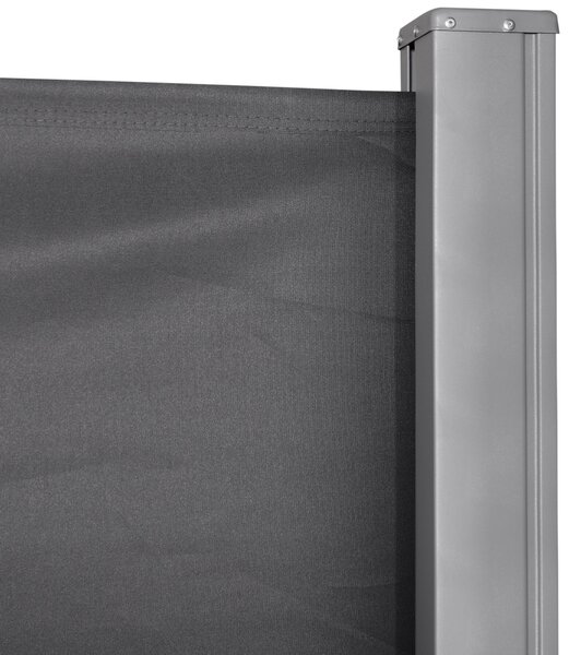 Zatahovací boční markýza Outsunny 300x180 cm - Rolovací obrazovka, voděodolná a UV ochranou pro zahradu, balkon, terasu, šedá | Aosom