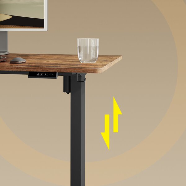 SONGMICS Nastavitelný elektrický rám pracovního stolu Vasagle Prom 90/140 cm černý