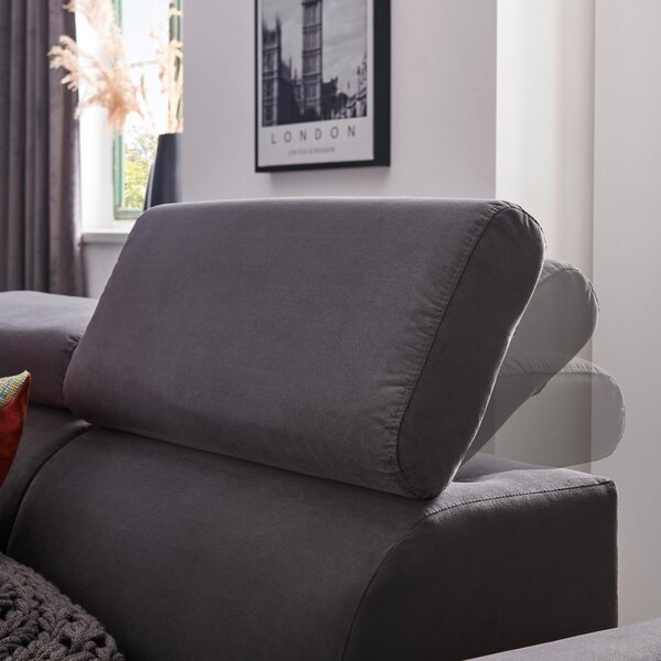 SEDACÍ SOUPRAVA, textil, barvy grafitu Stylife - Sedací soupravy