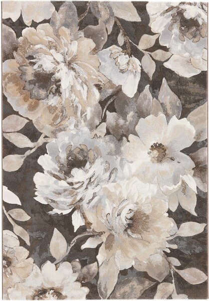 Moderní kusový koberec Ragolle Argentum 63421 3243 Květy béžový hnědý Rozměr: 120x170 cm