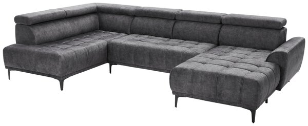 SEDACÍ SOUPRAVA, textil, barvy grafitu Stylife - Sedací soupravy